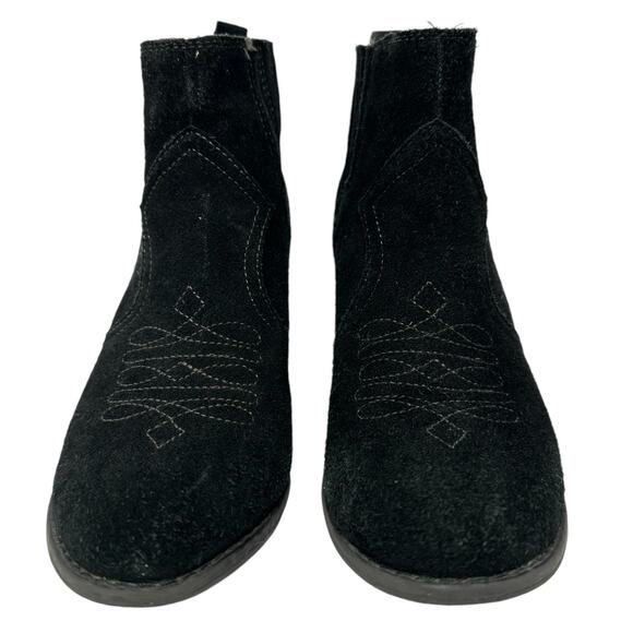 Franco Fortini CHESNEY Heel Ankle Boots 6.5 Embroidered Leather Western Cowgirl - Picture 7 of 10